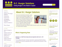 Tablet Screenshot of dchunger.org
